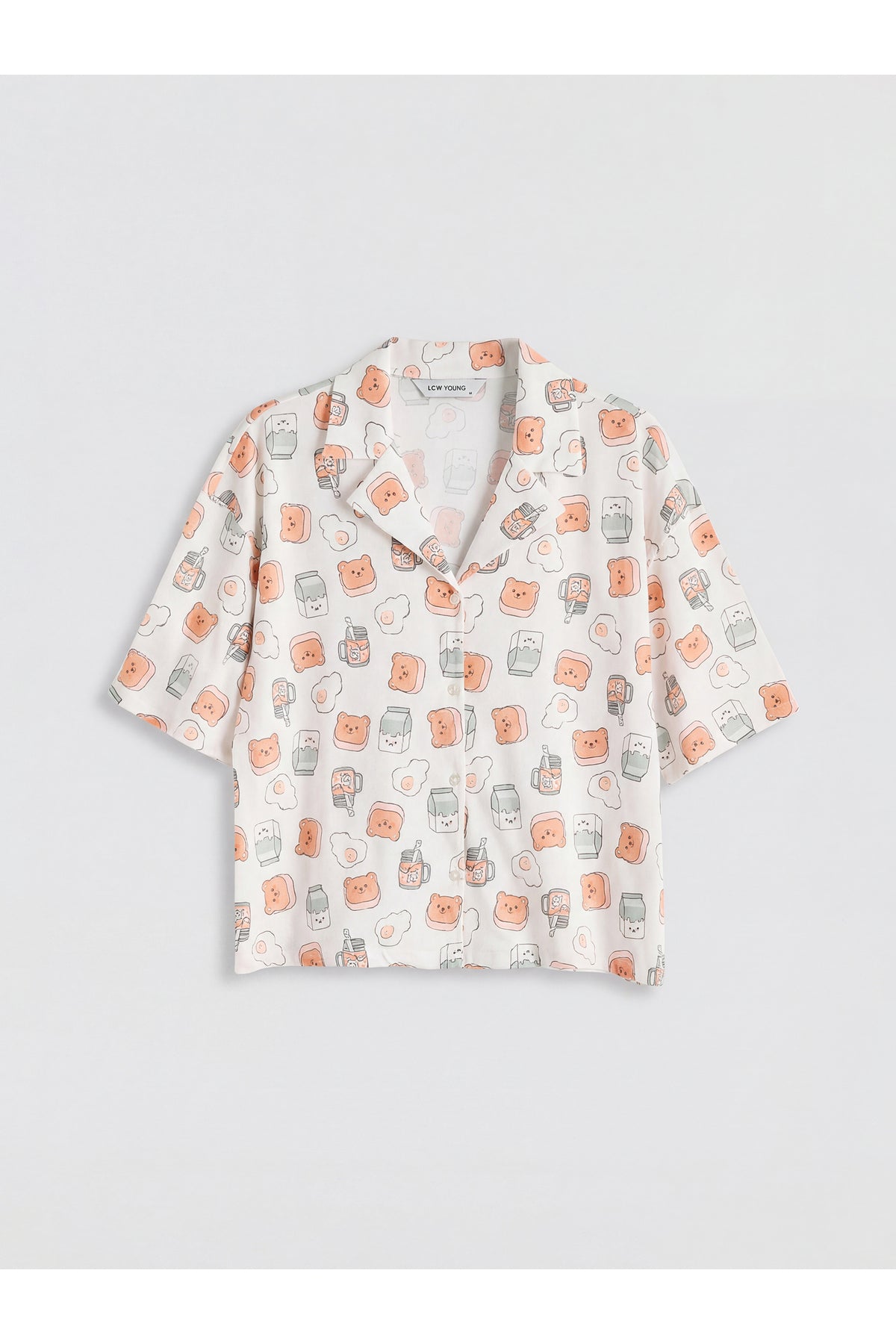 LC Waikiki Unisex Pijama Takımı S69629D8 - Ekru