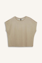 Defacto Kadın Short Sleeve T-Shirt C8807Ax - Açık Kahverengi
