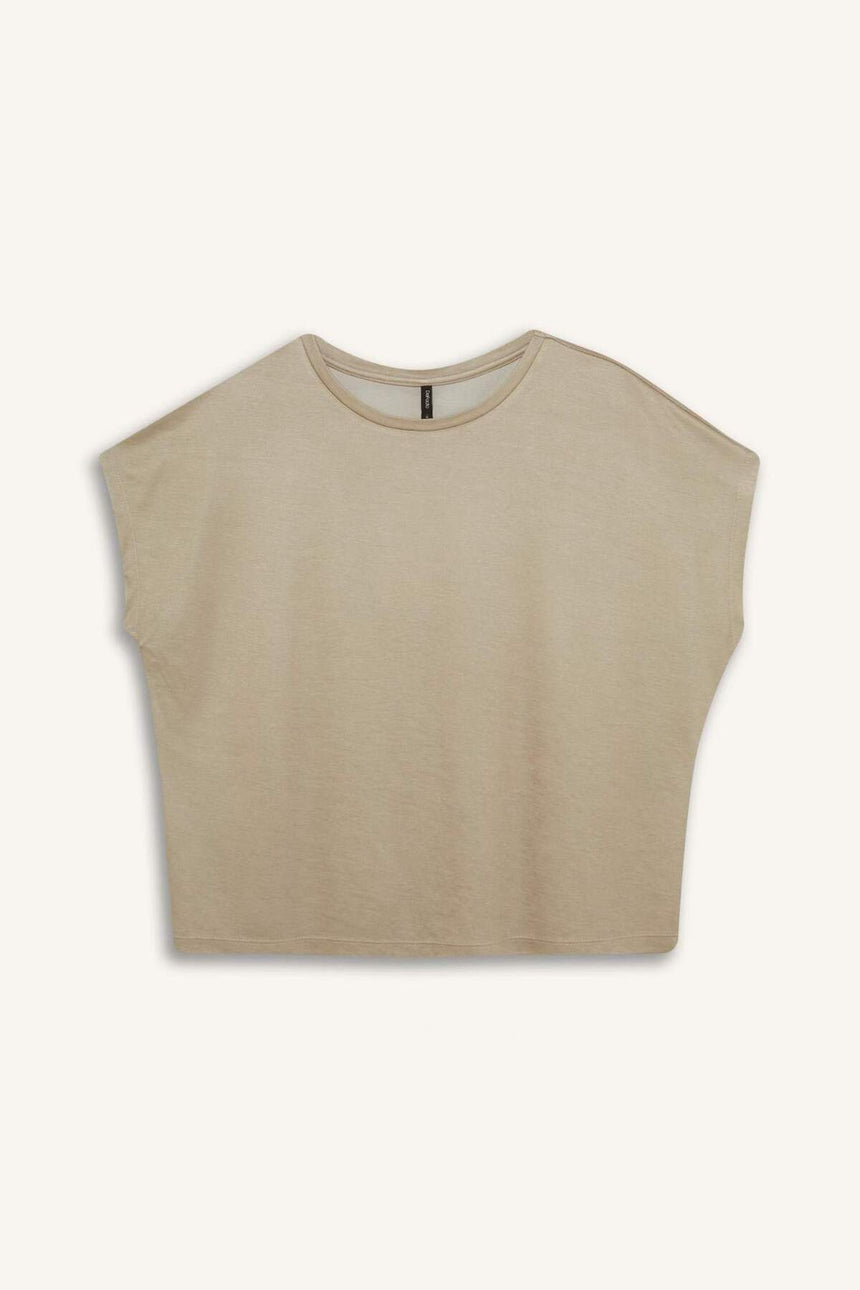 Defacto Kadın Short Sleeve T-Shirt C8807Ax - Açık Kahverengi