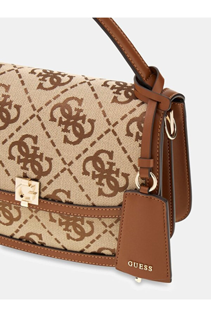 GUESS KADIN AUDREY LOGO CNVRTBL XBDY FLAP HWJG9755210 - Açık Bej/ Kahverengi