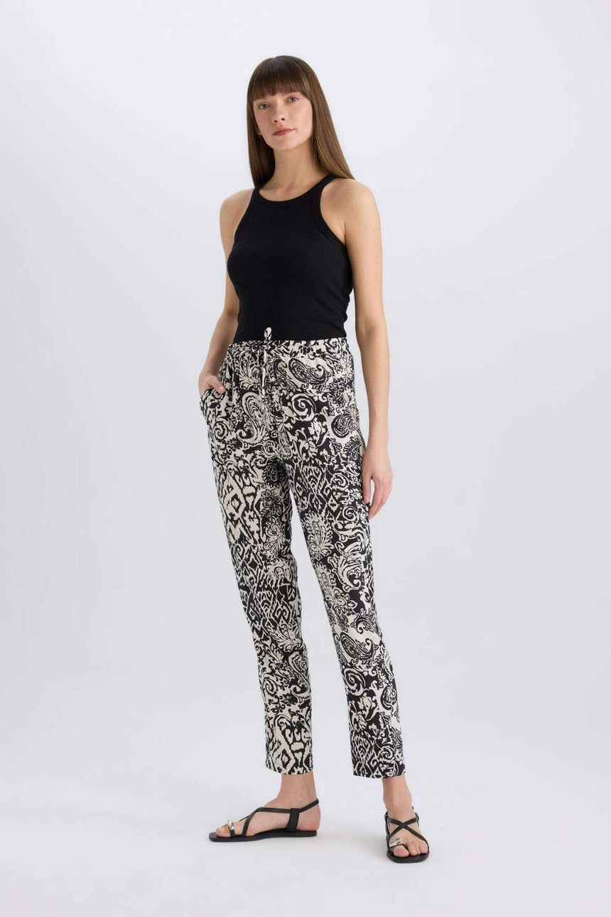 Defacto Kadın Trousers İ3709Az - Siyah
