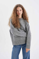 Defacto Kadin Pullover R6044Az - Gri