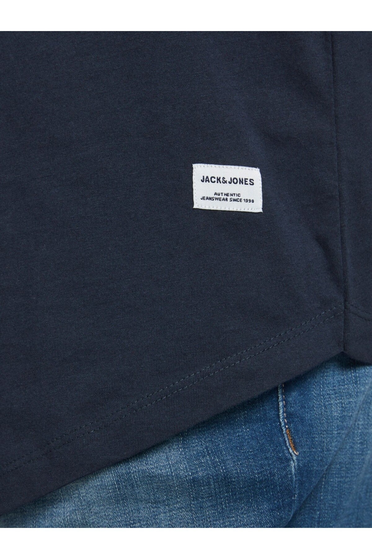 Jack & Jones Noa Erkek Büyük Beden T-Shirt 12184933 - Koyu Lacivert