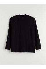 LC Waikiki Kadın Oversize Kazak W5K766E8 - Siyah
