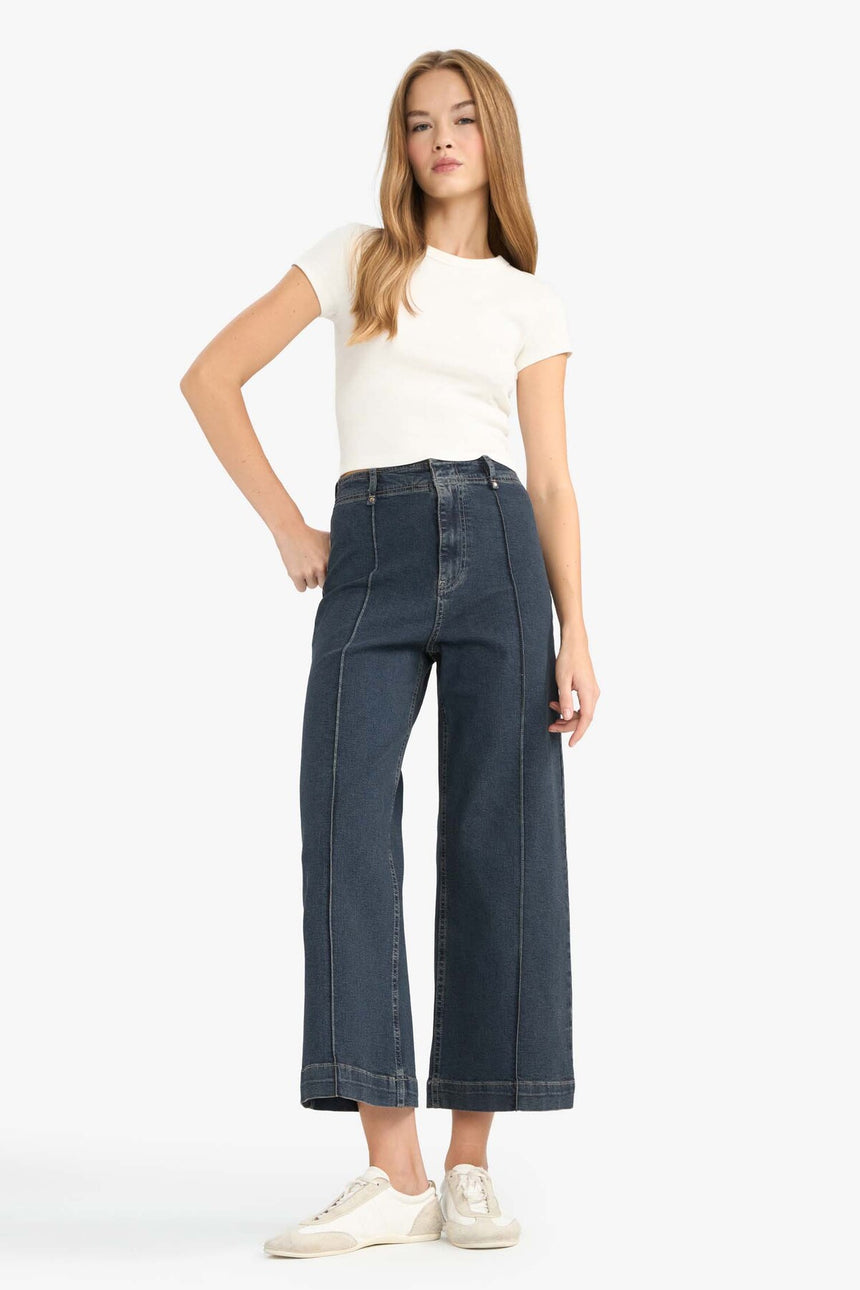 Defacto Kadın Trousers F5537AX - Koyu Mavi