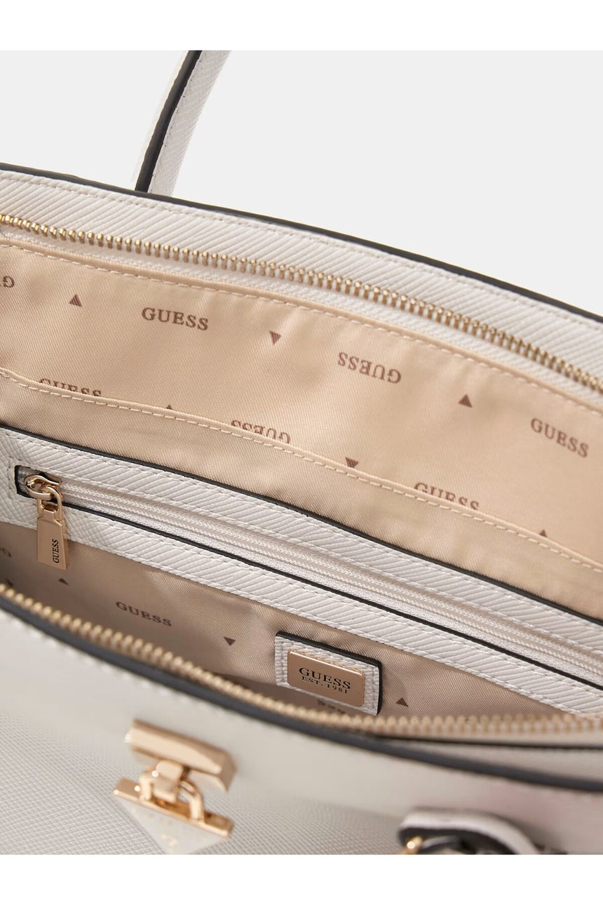GUESS KADIN PATSIE 2 COMP SATCHE HWZG9919060 - Kırık Beyaz/ Ekru