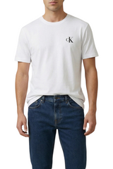 Sporline Calvin Klein beyaz renkli, %100 pamuklu, göğüs kısmında küçük logo detaylı regular kesim erkek tişört