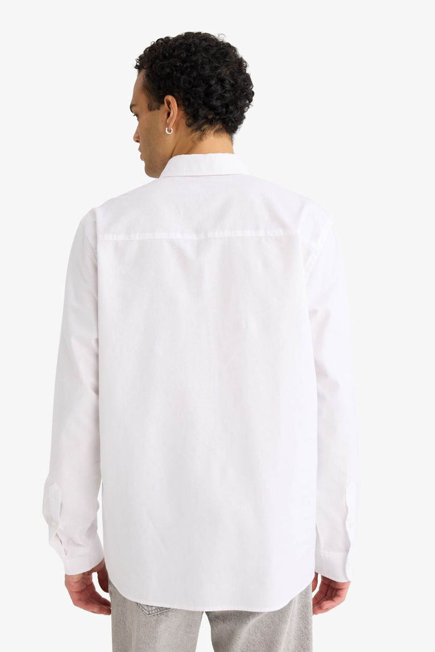 Defacto Erkek Long Sleeve Shirt A8028AX - Beyaz