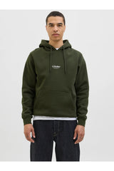 Jack & Jones Erkek Sweatshirt 12278789 - Koyu Yeşil