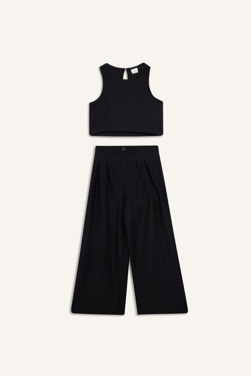 Defacto Çocuk Knitted Set C0871A8 - Siyah