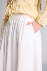 Defacto Kadın Woven Skirt H0060AX - Ekru