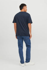 Jack & Jones Organic Basic Erkek T-Shirt 12156101 - Koyu Lacivert