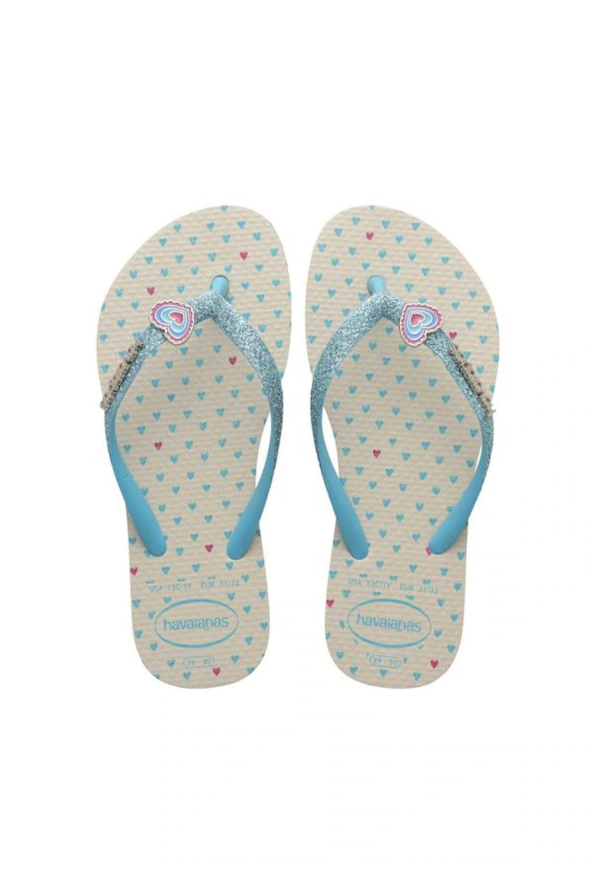 Havaianas Kids Slim Glitter II 4146976 Çocuk Terlik - Bej