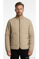 Jack & Jones Axel Erkek Kapitone Mont 12298748 - Kahverengi