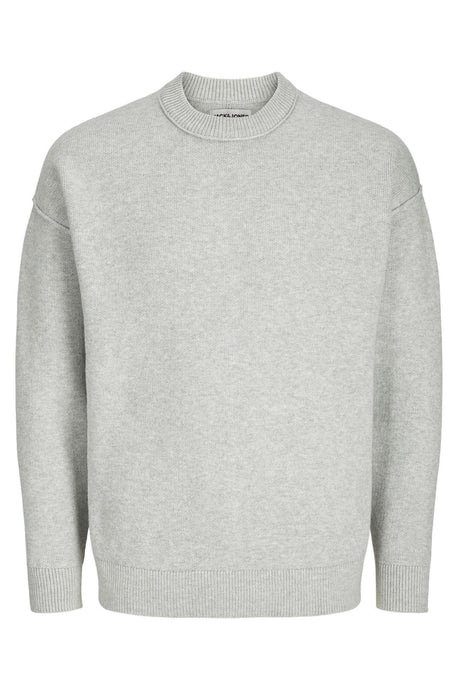 JACK&JONES JORVESTERBRO SWEAT QUARTER ZIP HN NOOS 12268183 - Açık Gri