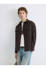 LCW ERKEK S6JI37H8 CKT,X-EGESHIRT-UP - Kahverengi