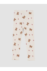 LC Waikiki Kız Çocuk Fırfırlı Pijama Takımı W6M023B1 - Krem
