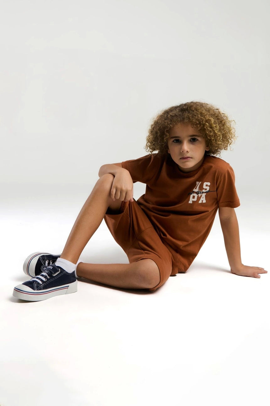 U.S. Polo Assn. Bermuda Takım US2048-4 - Açık Kahve