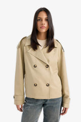 Defacto Kadın Trenchcoat E8581Ax - Koyu Yeşil