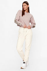 GUESS KADIN CYMONE CN SWEATSHIRT V3BQ16KB3P2 - Kahverengi /Vizon