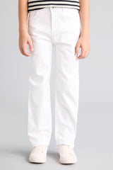 DeFacto B5616A8 Çocuk Jean Pantolon - Beyaz