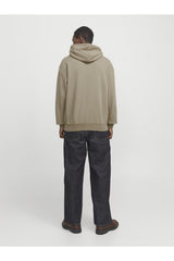 JACK&JONES JJECHARGE FADED SWEAT HOOD NOOS 12268272 - Gümüş