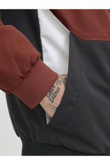 JACK&JONES JJERUSH HOOD BOMBER NOOS 12200208 - Kırmızı/ Kahverengi/ Turuncu