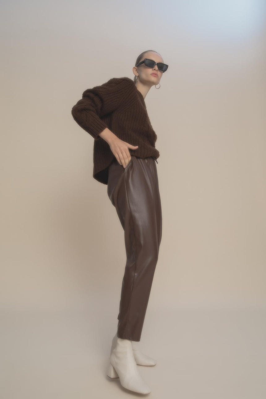 Defacto Kadın Trousers V8072Az - Kahverengi