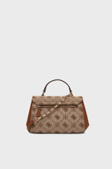 Guess Melinda Logo Kadın El Çantası HWJP9902200 - Açık Bej / Kahverengi