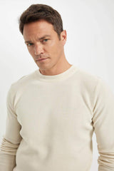 Defacto Erkek Pullover A5181Ax - Ekru