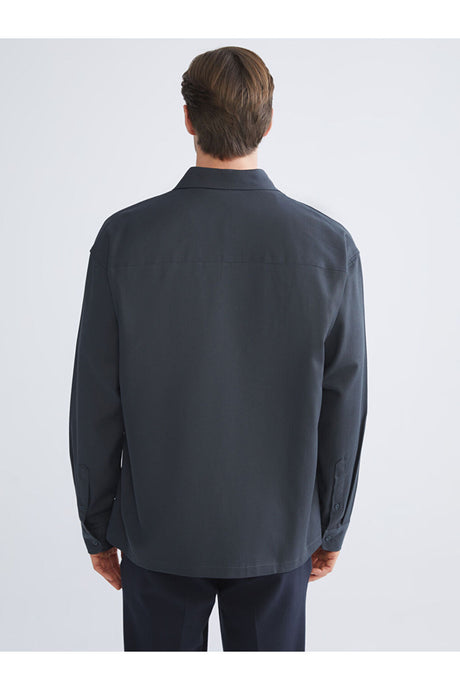 LCW ERKEK W5I464F8 UK.GMK,V-TENCEL - Petrol Mavisi