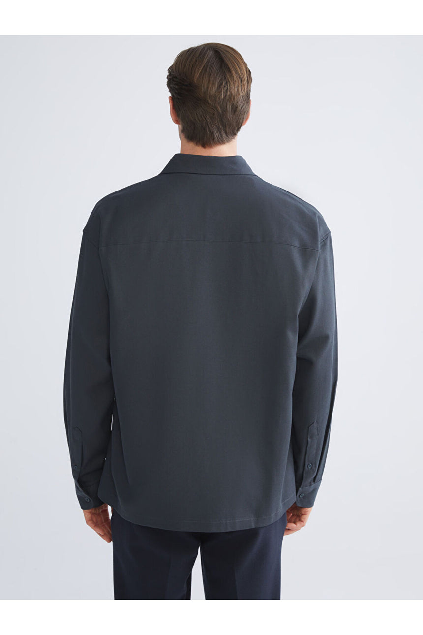 LCW ERKEK W5I464F8 UK.GMK,V-TENCEL - Petrol Mavisi