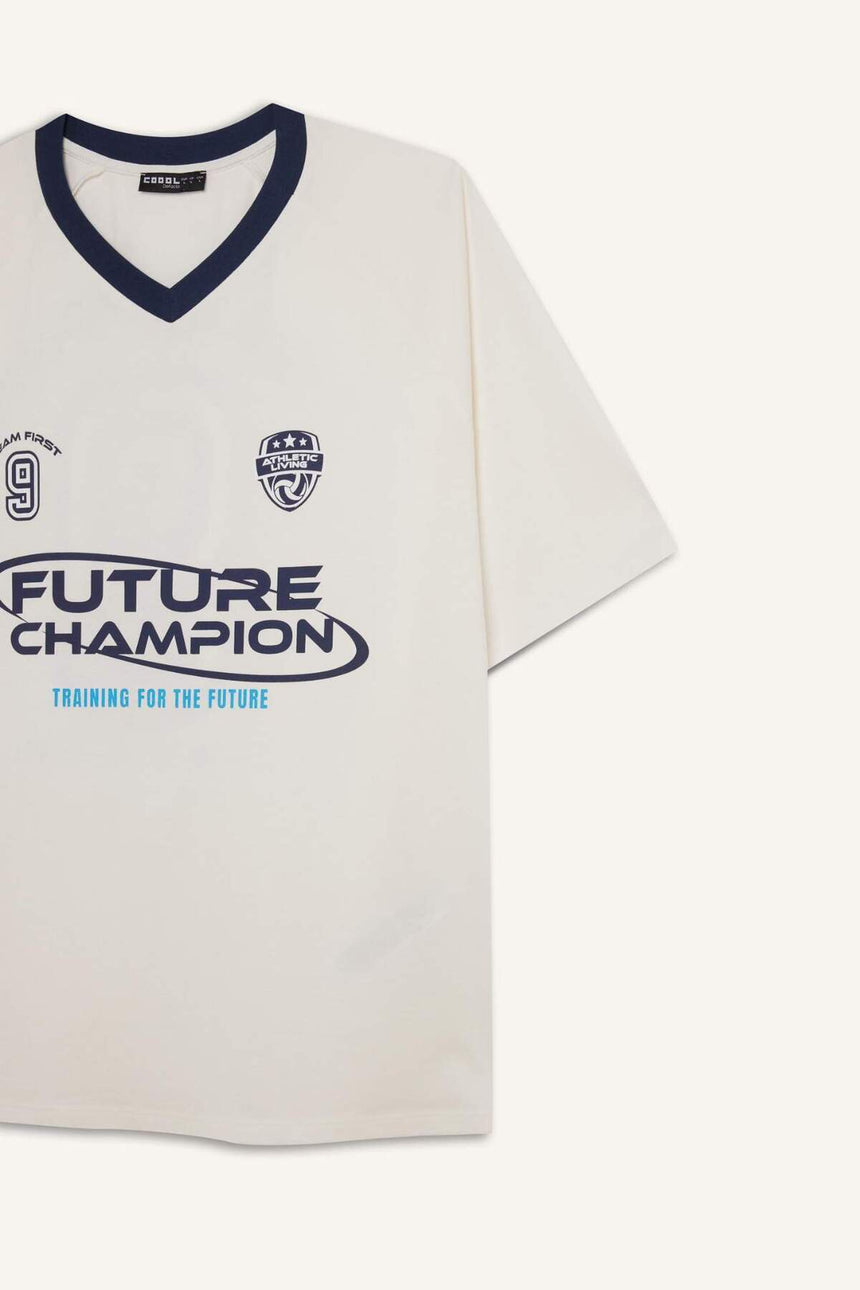 Defacto Kadın Short Sleeve T-Shirt E4621Ax - Kırık Beyaz