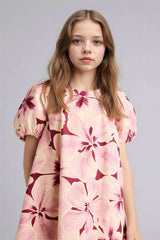 Defacto Çocuk Woven Dress G7085A8 - Pembe