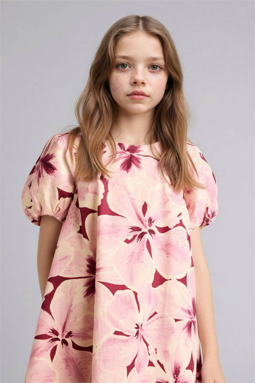 Defacto Çocuk Woven Dress G7085A8 - Pembe