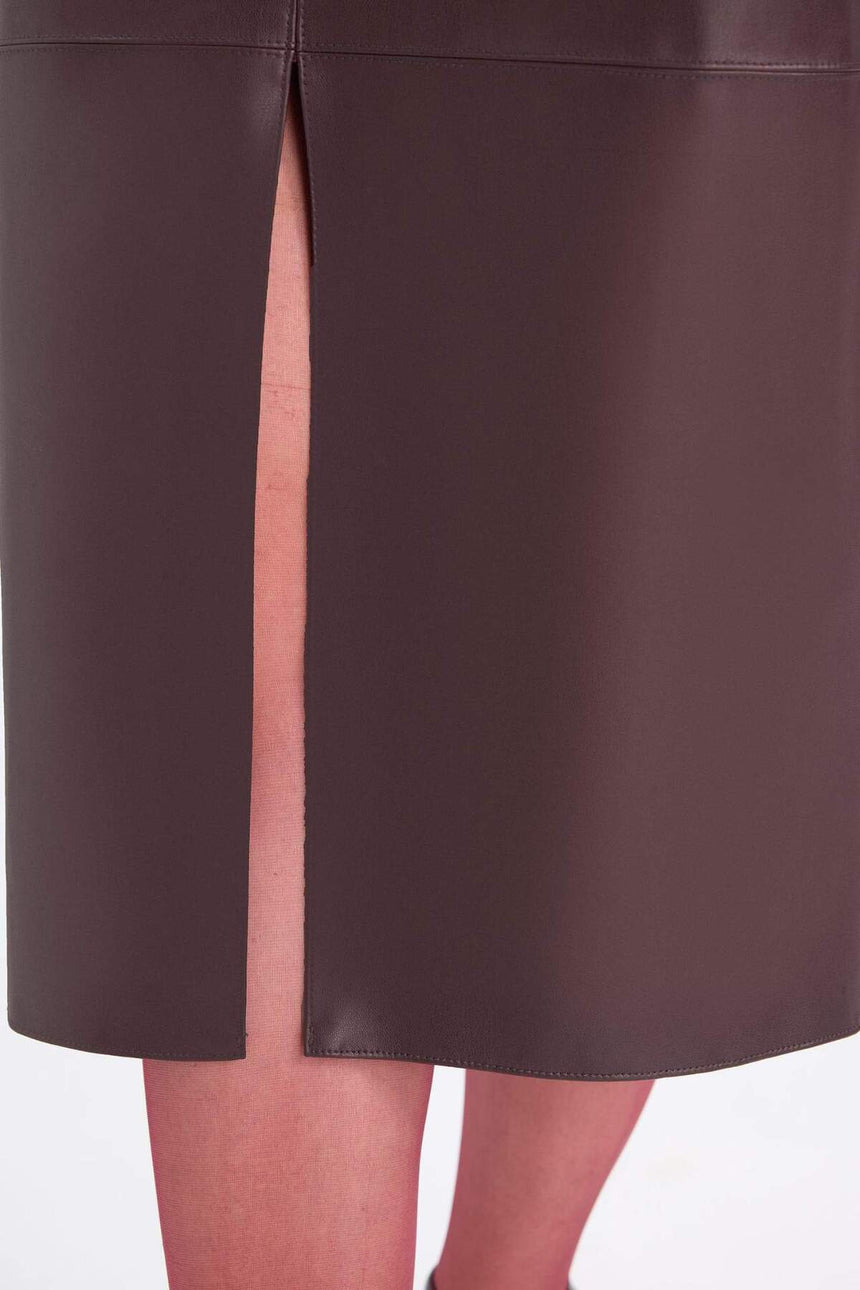 Defacto Kadın Knitted Skirt D4638AX - Bordo