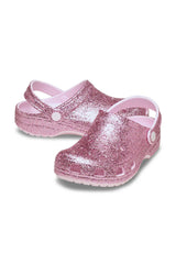 Crocs Classic Chunky Glitter Clog Çocuk Terlik 211939 - Açık Pembe