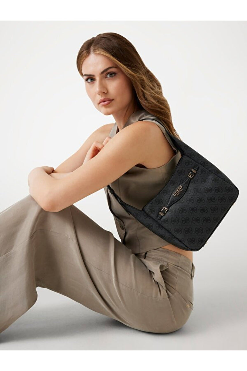 GUESS KADIN KATYA HOBO SHOULDER HWSG9652010 - Ekru/ Krem