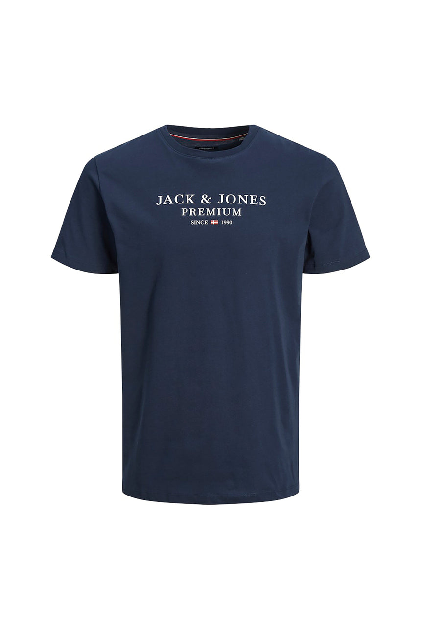 JACK&JONES JPRBLUARCHIE SS TEE CREW NECK NOOS 12217167 - Koyu Lacivert