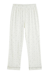 Sporline LC Waikiki ekru renkli, desenli, %100 pamuklu kadın pijama altı