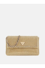 GUESS KADIN ZALINA FLAP CLUTCH HWRP9350700 - Altın Sarısı