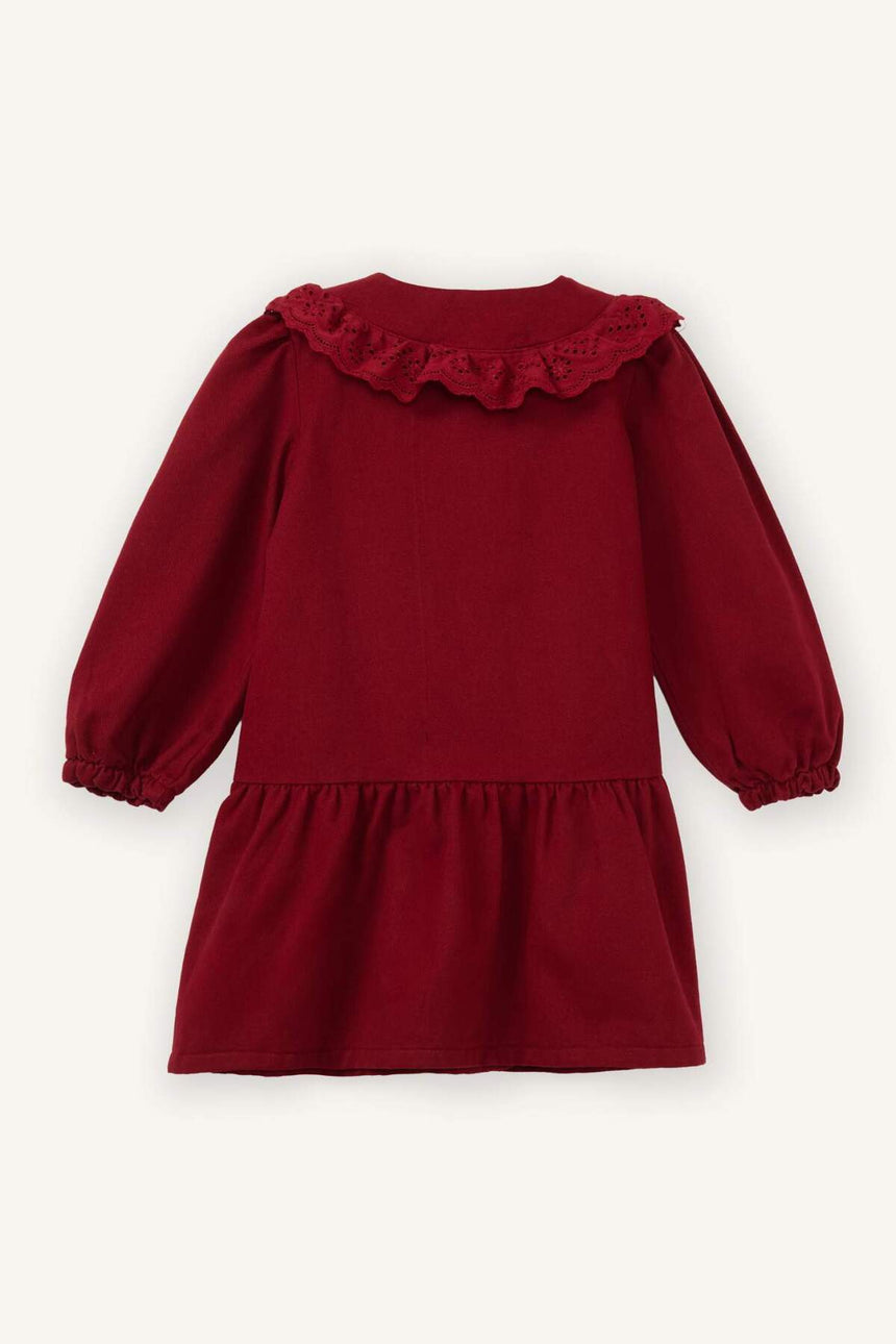 Defacto Çocuk Woven Dress G8189A5 - Bordo