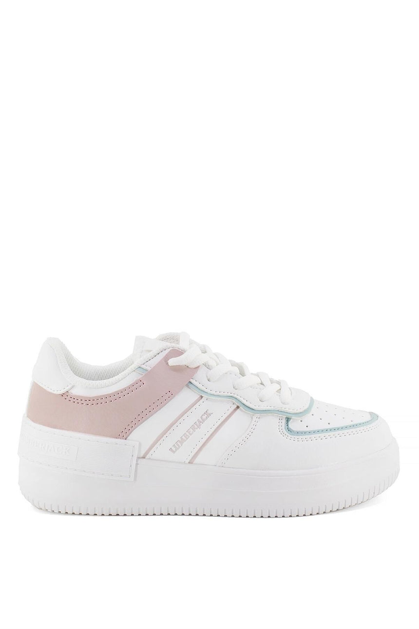 LUMBERJACK 5M FREYA WMN 5FX SNEAKER - Beyaz/Pudra