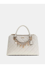 GUESS KADIN LIBBY 2 COMP SATCHEL HWGG9912060 - Kırık Beyaz/ Ekru