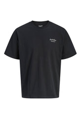 JACK&JONES PLUS JJEARCHIVE GRAPHIC TEE SS ONECK NOOS PLS 12289683 - Siyah