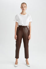 Defacto Kadın Trousers V8072Az - Kahverengi
