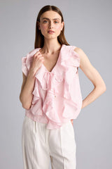Defacto Kadın Sleeveless Blouse H3834AX - Açık Pembe
