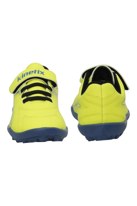 Sporline Kinetix 5P Bawen sarı renkli, suni deri çocuk kramponu, cırt cırtlı ve bağcıklı tasarım