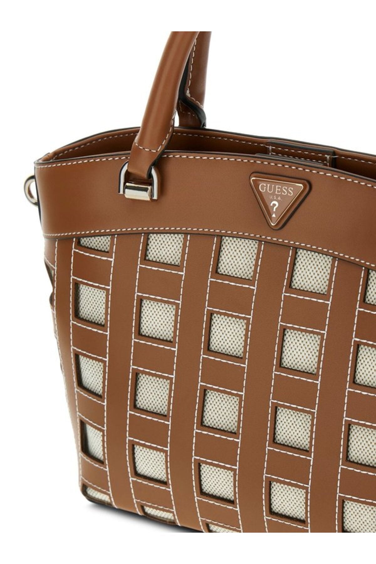 Guess Frankie Girlfriend Kadın Satchel El Çantası HWWG9736050 - Kahverengi