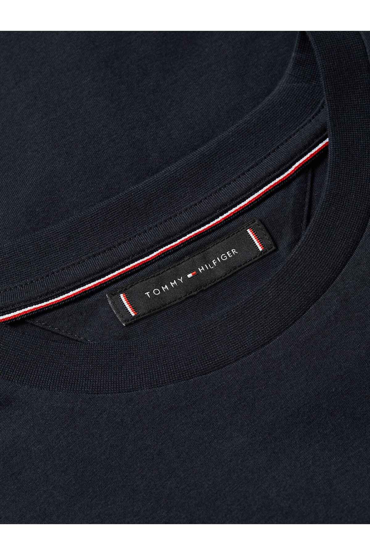 Tommy Hilfiger MW0MW41455 Erkek T-Shirt - Koyu Lacivert
